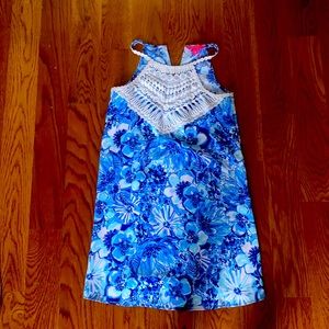 Girls Vera Bradley blue floral dress